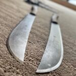 Ed Stafford Instagram – These beauties are almost too good to use to hack through the trees. One is carbon steel, the other AEB-L, otherwise identical. I’ll give one to @ness_knight as she’s coming from #southafrica and has minimal kit. Hand made in England 🏴 by Ben Orford.
@craftlabknives @craftlableather #firstmanout #survival #adventurerace #adventuretime #bushcraft #bushcraftgear #bushcraftknife #machete #parang Taipei, Taiwan