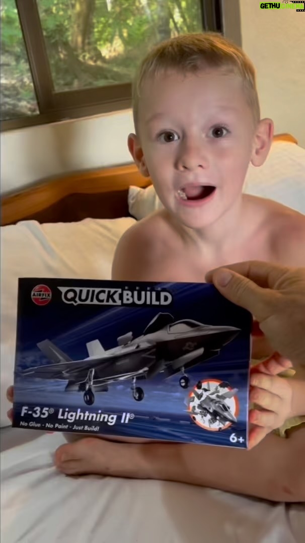 Ed Stafford Instagram - #AD Something for a rainy day! Quality family time with my boy - 100% screen-free! The look on his face says it all 🥰. And good to have a young pair of eyes! 👀🤣 Use ED10OFF for 10% off your order @OfficialAirfix #Airfix #JourneyToJoy #Quickbuild