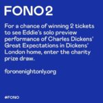 Eddie Izzard Instagram - #Repost @fonoevents ・・・ For One Night Only…. @eddieizzard invites you to a unique preview of her solo performance of Charles Dickens' Great Expectations. Performed in the @dickensmuseum at 48 Doughty Street, Dickens' London home from 1837 to 1839. Just 10 pairs of tickets which money cannot buy – but can be won in the charity prize draw, in aid of @giveusashoutinsta. 👉 Head to foronenightonly.org for a chance to be there (link in bio). This is the second event in the new fundraising series by @thisiswellstock and FONO. Thanks to our incredible partners @asos and @marksandspencer, money raised in the charity prize draw will support Shout's amazing, life-saving work. #FONO #eddieizzard Entrants must be UK residents 18+. Terms and conditions apply. No purchase necessary.