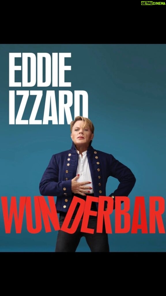 Eddie Izzard Instagram - Crazy people around the world! My new show WUNDERBAR will be available to watch online, for tonight and tomorrow night only!  Get tickets for the stream and the chance to watch an after-show Q&A with me: https://link.dice.fm/eddieizzard
