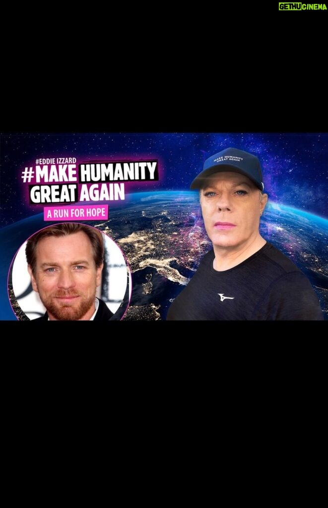 Eddie Izzard Instagram - #EwanMcGregor chatted during Eddie's final marathon about the new #ObiWanKenobi project, #TheMandalorian series and #StarWars filming. Use the force to donate and #MakeHumanityGreatAgain at www.crowdfunder.co.uk/eddie - The Beekeepers
