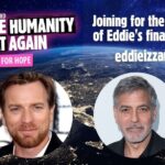 Eddie Izzard Instagram - Only 1 more hour left until Eddie finishes this amazing challenge!!! Eddie is live now with #EwanMcGregor and will be joined by #GeorgeClooney shortly. Donate at www.eddieizzard.com! - The Beekeepers #MakeHumanityGreatAgain