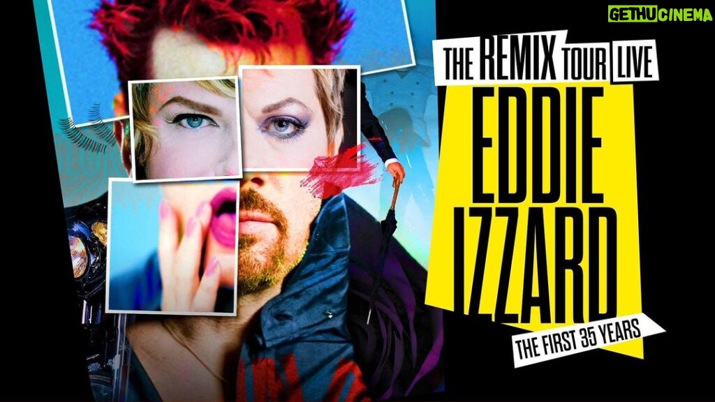 Eddie Izzard Instagram - UK! I'm bringing The Remix Tour live to you in Nov/Dec. It will feature a remix of some of my favourite material from my first 35 years of comedy. Pre-sale tickets are available tomorrow at 10 AM local time. Go to www.eddieizzard.com/shows to find all the info. #EddielzzardRemixTour United Kingdom