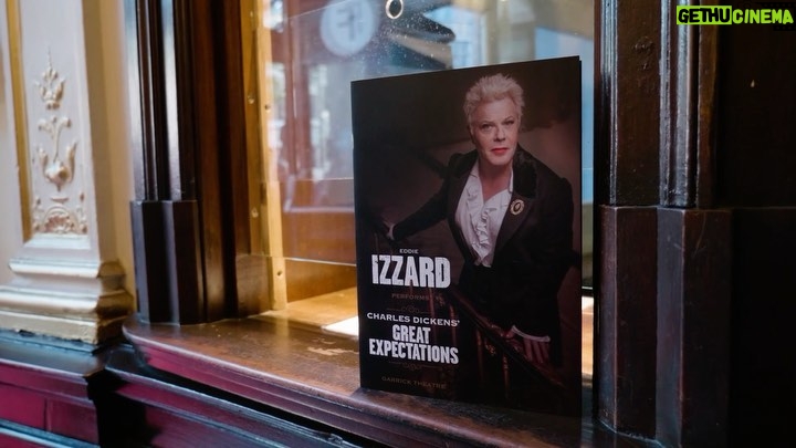 Eddie Izzard Instagram - Having received such wonderful reviews in New York, I am very pleased to have finally brought Charles Dickens’ Great Expectations back home to amazing reviews in London. There is now limited availability for tickets and the run must end on 1st July. Ticket link in profile.
