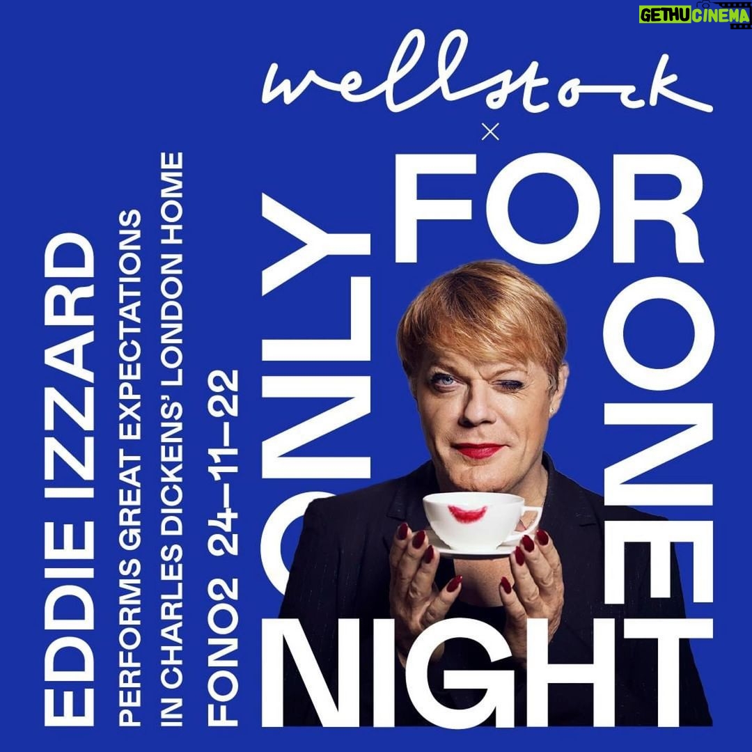Eddie Izzard Instagram - #Repost @fonoevents ・・・ For One Night Only…. @eddieizzard invites you to a unique preview of her solo performance of Charles Dickens' Great Expectations. Performed in the @dickensmuseum at 48 Doughty Street, Dickens' London home from 1837 to 1839. Just 10 pairs of tickets which money cannot buy – but can be won in the charity prize draw, in aid of @giveusashoutinsta. 👉 Head to foronenightonly.org for a chance to be there (link in bio). This is the second event in the new fundraising series by @thisiswellstock and FONO. Thanks to our incredible partners @asos and @marksandspencer, money raised in the charity prize draw will support Shout's amazing, life-saving work. #FONO #eddieizzard Entrants must be UK residents 18+. Terms and conditions apply. No purchase necessary.
