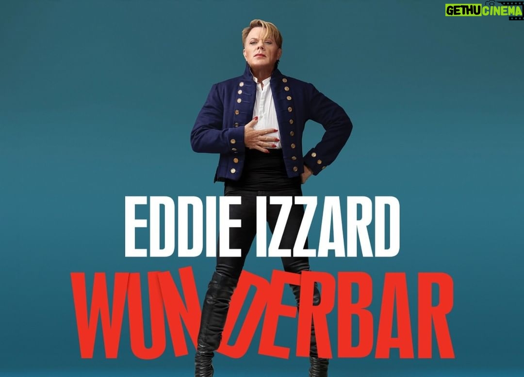 Eddie Izzard Instagram - I will be performing my stand-up show Wunderbar+ @sheffieldcityhall Wed 27th April. Tickets and info www.sheffieldcityhall.co.uk London, United Kingdom
