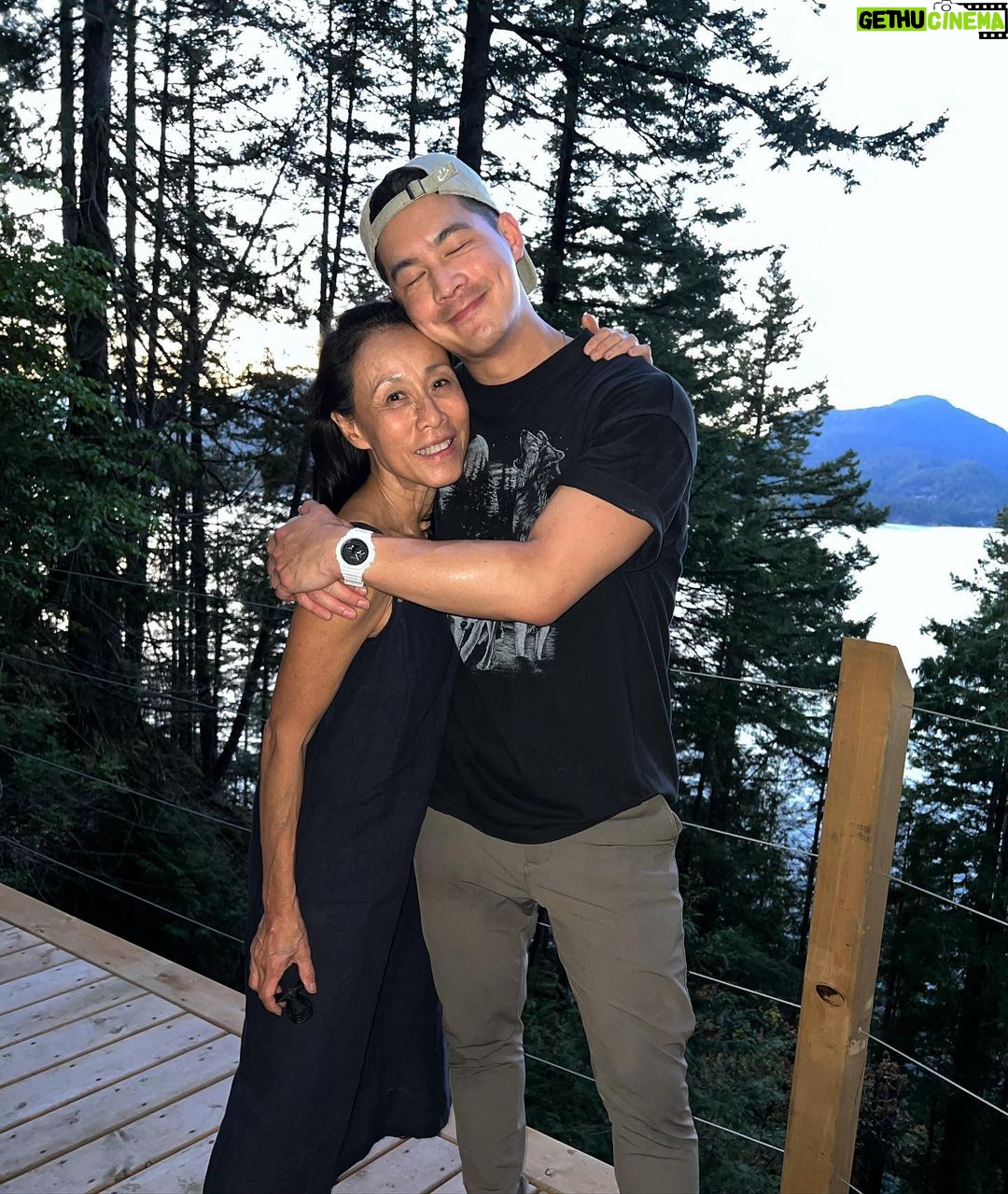 Eddie Liu Instagram - Indoor cat goes outdoors; has a really nice time. Swipe to the last slide to see how dangerous I am with an axe...and by that I mean a liability (my bad, Kendell @bootneck_45). British Columbia, Canada