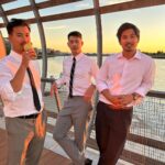Eddie Liu Instagram - Congratulations @kendo482 and @meganhui! So grateful to be your friend and to have been part of your special day - both at Ken's Super Secret Stunt 💍 and your wedding day. You two are the best and deserve all the best. #fakefallingforrealove