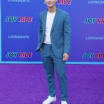 Eddie Liu Instagram - Go see @joyridemovie when it releases in theaters July 7. It's hilarious, unhinged, and has a stealthy amount of heart. And we've never seen a movie like this; with leads and a cast in a story like this - until now. Just maybe don't see it with your parents or little kids... because not all movies about family are family movies... Congrats to all of our friends and everyone on the Joy Ride team! Styling by @by.aikaflores Photo by @sthanlee Suit by @paulsmithdesign