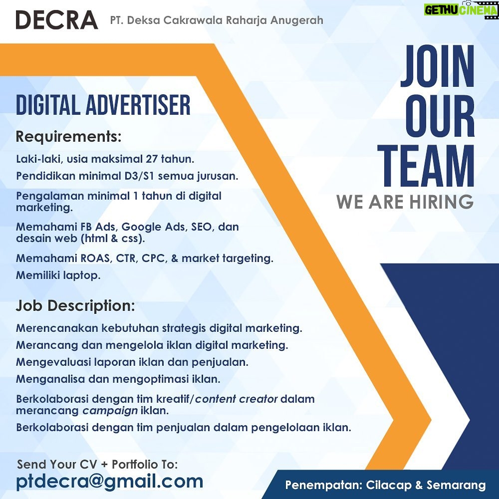 Edo Borne Instagram - Info lowongan kerja, lesgoh bercuan... #jobvacancy