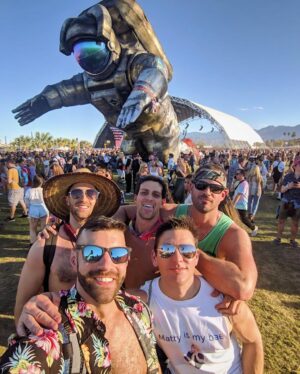 Eduardo Sanchez-Ubanell Instagram - #tbt Coachella 2019...bummed we won’t be celebrating this weekend as planned but looking forward to the next return to the desert 🥳🌵🌸 🎡