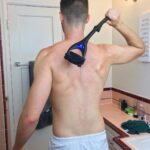 Eduardo Sanchez-Ubanell Instagram - I've got your back! No seriously...if you're someone who has back hair and wants to remove it by yourself, then check out BAKBLADE. It's designed with a retractable handle so you can easily reach any part of your body. No more awkwardly asking someone else to shave your back. It's got about 3,000 reviews on Amazon and a 4.5 star rating. To see how it works, head to my YouTube channel (link in bio). Use code EDUARDO20 for 20% off at BAKBLADE.com #ad #bakblade Link In Bio
