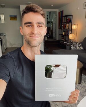Eduardo Sanchez-Ubanell Instagram - We hit 100,000 subscribers on YouTube!! 🥳🙏💃 Ever since I can remember, I’ve loved making videos. Growing up, I would film space adventures (starring my sister and our dog) with our parents’ VHS video camera. 🚀 📹 That passion continued throughout my life, which led me to study Film/TV production at USC. Once in the working world, I started my channel as a fun outlet to keep the creative juices flowing. It’s been an incredibly fun (and challenging) journey and I’m thankful for everyone who has shared in and supported it. ¡Muchas gracias tíos!🙏🏆🎉