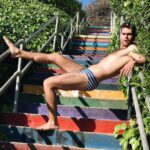 Eduardo Sanchez-Ubanell Instagram - don’t stair at me 😵 Will Rogers State Beach