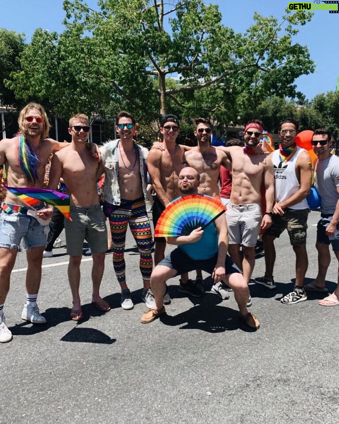 Eduardo Sanchez-Ubanell Instagram - What a weekend! Best pride yet โค๏ธ๐งก๐๐๐๐ #pride #gaypride #lapride PRIDE