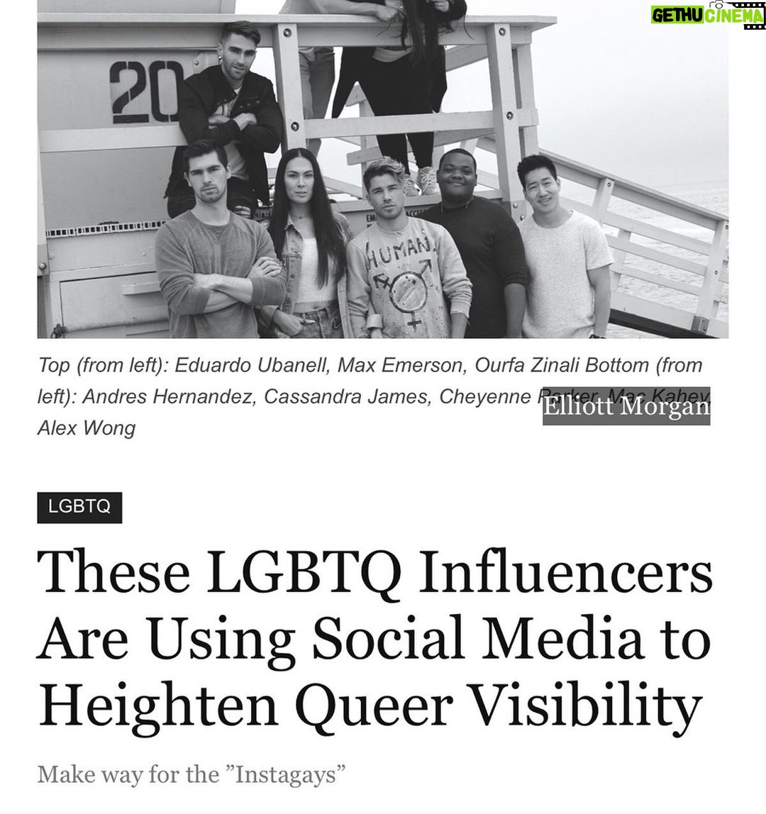 Eduardo Sanchez-Ubanell Instagram - Make way for the instagays! So proud to be featured in LA Magazine’s June Queer issue alongside these amazing creators! Check out the full article in @lamag - link in bio 🏳️🌈🥰 Los Angeles, California