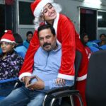 Elina Samantray Instagram - Santa in our house. Doing noble work. GOD bless you beta. Celebrated Christmas with special children in chetna institute.
