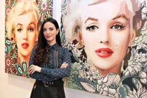 Elisabetta Fantone Instagram - Photo captured during my 'Retrospective' art show at the @galerie203montreal in Montreal, Canada.

📷: @dandaignault

#MarilynMonroe 48"x40"
Acrylic + Mix Media on Canvas