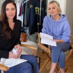 Elisabetta Fantone Instagram - So excited to be reunited with the beautiful and talented @helena_mattsson on the set of #PaperEmpire #onset #filming #tvseries
