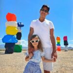 Elisabetta Fantone Instagram - We're busy making memories in #Vegas, the ultimate colorful playground. #SevenMagicMountains 💛🧡❤💜💙💚 #LasVegas #Nevada 🌵🌞🃏🎰🎭🎉 Seven Magic Mountains, S Las Vegas Blvd, Las Vegas, Nevada