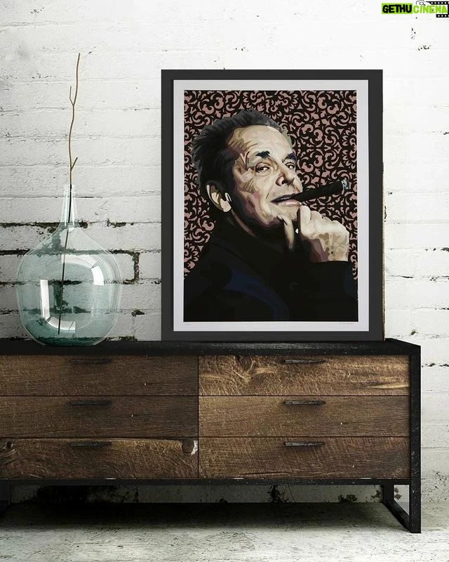 Elisabetta Fantone Instagram - Smokin' Jack Dimensions: 22" x 17" High Quality Acrchival Paper Lightly Embossed Giclée Ink Signed & Numbered by Artist Print Run: 20 Only a few are still available at @mywallcandy or on my website www.elisabettafantoneart.com #jacknicholson #popart #printsforsale #artforsale #modernart #fineart #portraitart #portraiture #fineart #artoninstagram