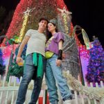 Elisabetta Fantone Instagram - It's not the ride, it's who you're riding with. It seems we just can't get enough of amusement parks 🎠🎡🎢 and having a great time. Because life is meant to be lived to the fullest. I love this time of year🎄, love this city, live for my family and cherish my circle of friends. Blessed to be creating so many wonderful memories for our children together. May we always remain kids at heart. 💗👊 - @santasenchantedforest Santa's Enchanted Forest