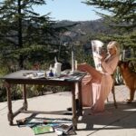 Eliza Coupe Instagram - Tuesday in Topanga. Had so much fun getting all #vanityfair with these wonderful witches.... 🤍 @mynxiiwhite 📸 🤍 @sueseocolor 💇🏼‍♀️ 🤍 @cocoarigal 👩🏻‍🎨 #tuesdayvibes #topanga #california #geography #photography #topography #stop #germanshepherd #germanshepherds #dogsofinstagram #news #nah #boots #yeah #ootd #hairstyles #harrystyles #what #genuinelynoidea #table #trees #rex #me #thingsinthispicture #raiseyourvibration #5d #wakeup #love #farts Topanga, California