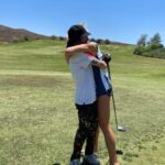 Eliza Coupe Instagram - Happy 4th of July from us 🖤🐝 …Love is the greatest freedom of all. 🤷🏼‍♀️ 📸: @k_amato21 😘 #love #freedom #4thofjuly #golfpros #uhhuh #golflife #vintage #ootd #fashion #fashioninspo #imeancomeon #coronachic #happiness #joy #peace #fun #cantstopwontstop #zerofucksgiven #loveislove #bee #and #be #scene. Corona, California