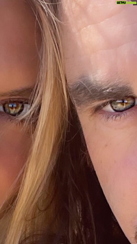 Eliza Coupe Instagram - As the old adage goes… Find someone with the same eyes as you and marry them. Eye 🖤 us.
