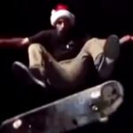 Eliza Coupe Instagram - Tis the season…. 🖤🎄🛹🔥 #happyholidays #billymarks #theberrics #skate #hotaf #mine #skatersanta #christmas #fun #tryitup #fire #hashtag #zerofucks #bde #heehee #bee #be #love TheBerrics