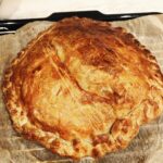 Elizabeth Chai Vasarhelyi Instagram - We made a galette for la fete des rois @oelizzy let’s hope we don’t poison anyone… (meaning those we don’t mean to … or rather unintentionally)