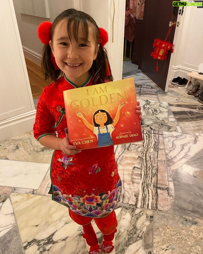 Elizabeth Chai Vasarhelyi Instagram - Happy happy lunar new year! Roaring into the year of the tiger! Here’s to a fuzzy, fierce and WARM new year… a life of intention and kindness. Please check out the meaningful new lunar new year childrens’ book by my old friend and schoolmate @evachen212 #iamgolden