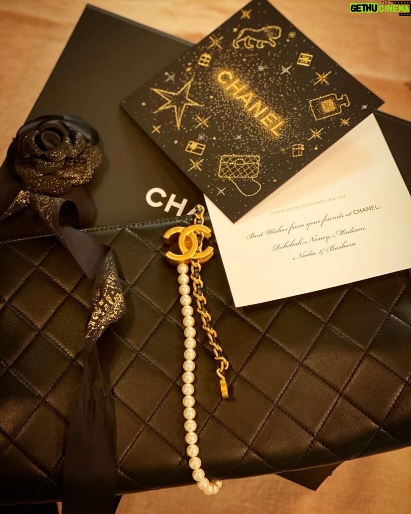 Elizabeth Chai Vasarhelyi Instagram - Finally back in nyc to arrive home to this beauty. Thank you @chanelofficial for this generous surprise. You make me feel special and provide some welcome relief 🙏Rebekah McCabe, Nancy Walsh, Madison Stewart, Nadia and Barbara ♥️💞♥️