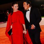 Elizabeth Chai Vasarhelyi Instagram - Medici like evening at the academy gala. Those who know me well understand the poetry of how I now seek refuge with every climber I can find when feeling overwhelmed in a social situation thank you @jaredleto there is something Machiavellian about this image. Maybe it’s the red glove 😇😈