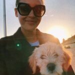 Ella-Rae Smith Instagram - probably my favourite photo i have ever taken 🌝 happy 1st birthday to my four legged child, the happiest little ball of fluff & fun. 🐕
