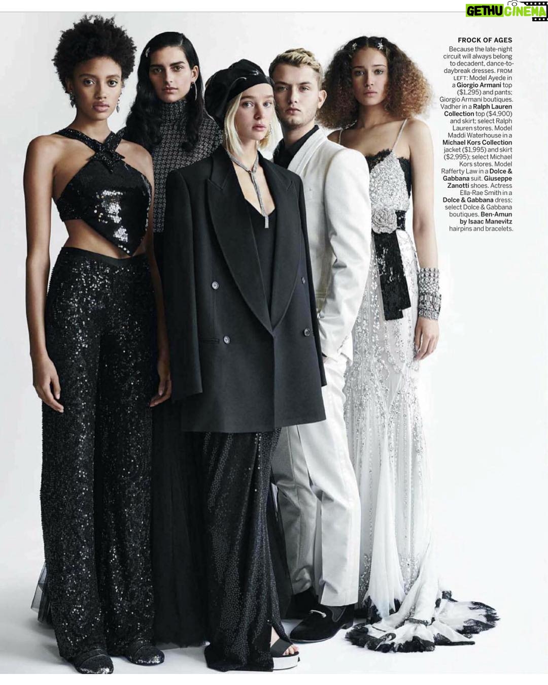 Ella-Rae Smith Instagram - 🦓 @voguemagazine march ‘18 🦓 biggest thank you to everyone involved for making me feel like a sparkly queen - & to @clemmiefew always ✨