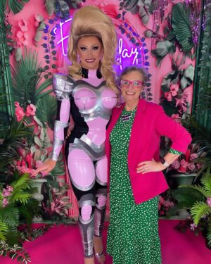 Ella Vaday Instagram - @rupaulsdragcon DAY 2 Had lots of lovely visitors, and of course the mothership! My mum had the best time meeting lots of fans, I swear she’ll have her own drag mums booth next year haha

Also went and got a picture at the @breastcancernow booth , a cause very close to my heart