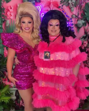 Ella Vaday Instagram - @rupaulsdragcon DAY 2 Had lots of lovely visitors, and of course the mothership! My mum had the best time meeting lots of fans, I swear she’ll have her own drag mums booth next year haha

Also went and got a picture at the @breastcancernow booth , a cause very close to my heart