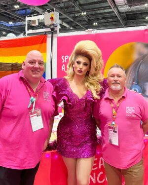 Ella Vaday Instagram - @rupaulsdragcon DAY 2 Had lots of lovely visitors, and of course the mothership! My mum had the best time meeting lots of fans, I swear she’ll have her own drag mums booth next year haha

Also went and got a picture at the @breastcancernow booth , a cause very close to my heart