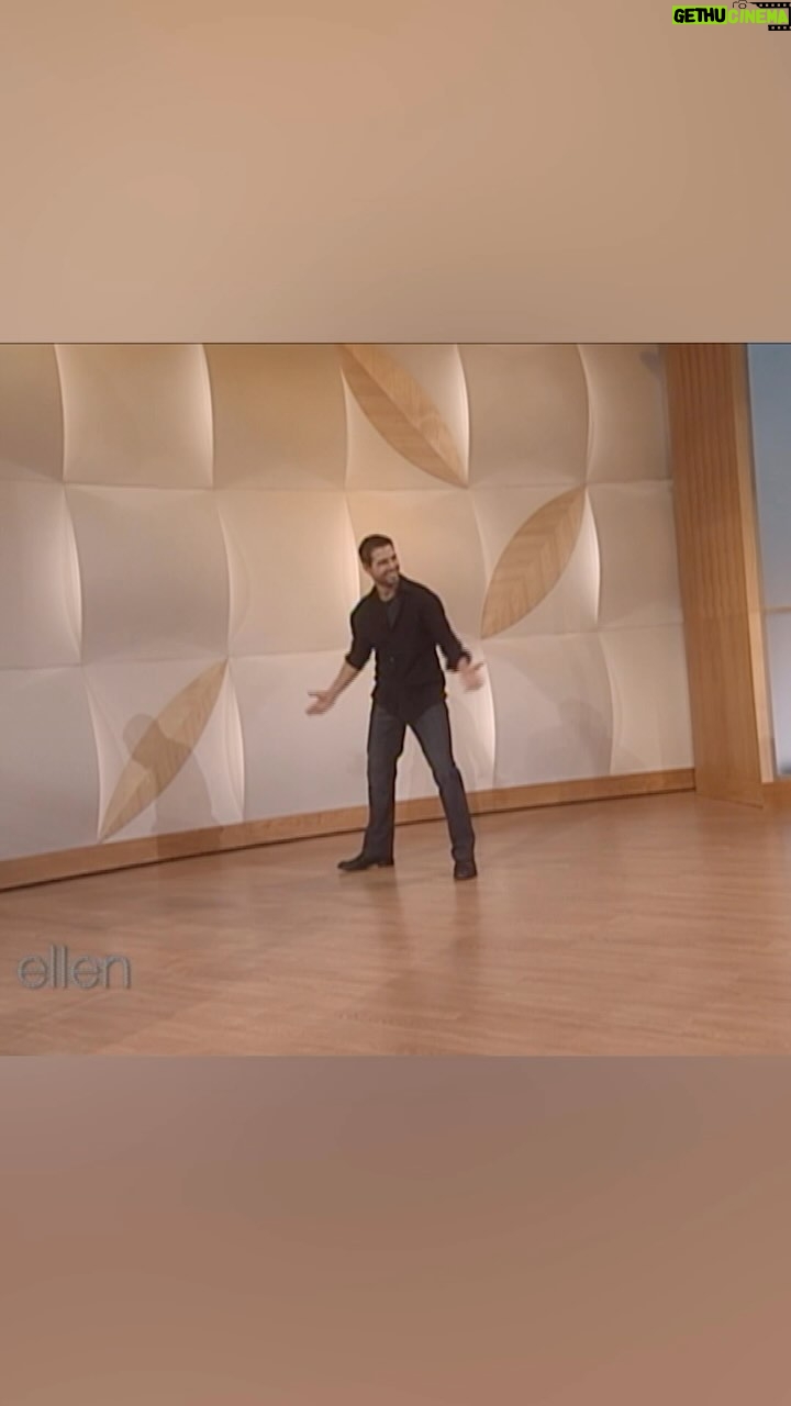 Ellen DeGeneres Instagram - It was an iconic day on the show when I got #TomCruise to do his #RiskyBusiness slide.