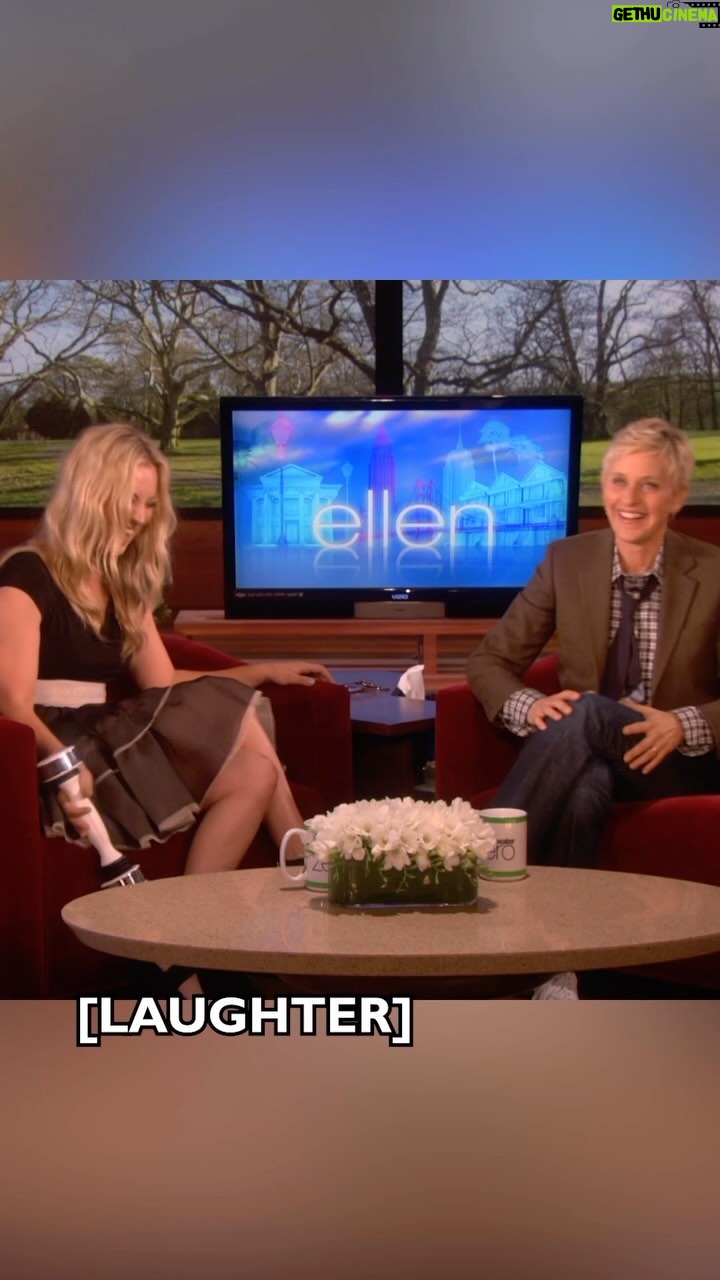 Ellen DeGeneres Instagram - Happy birthday @kaleycuoco! Wishing you a birthday filled with dog kisses and lots of cuddles from your furry friends.