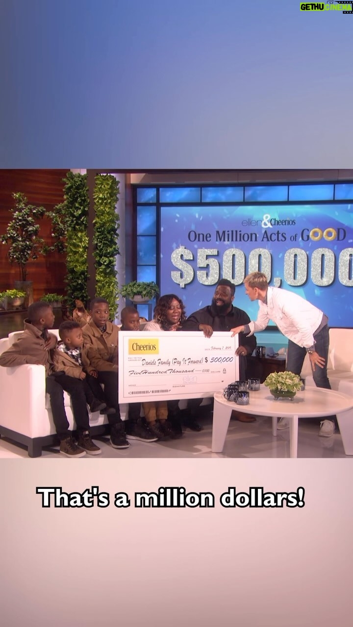 Ellen DeGeneres Instagram - It’s #GivingTuesday and I’m celebrating by taking a look back at one of my favorite gifts we’ve ever given. Want to see more? Check out my Youtube channel for some more heartwarming moments. 🤍