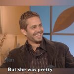 Ellen DeGeneres Instagram - My chat with Paul Walker in 2003 ❤️