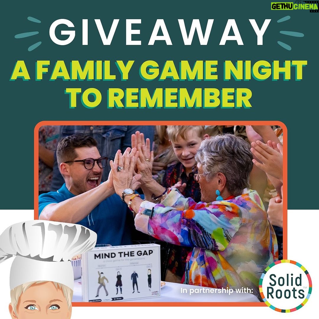 Ellen DeGeneres Instagram - It’s the season of giving and I want to give someone the ULTIMATE game night for you and your friends that includes a chef-made dinner right in your home! Head to the link in my bio to sign up!