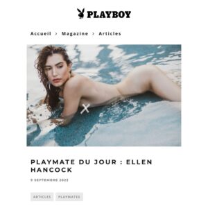 Ellen Hancock Instagram - I think I never shared this? Featured by @playboyfrance as “Playmate Du Jour” • link in bi0