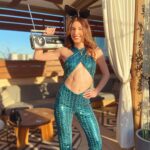Ellen Hancock Instagram - When Lloyd Dobler never shows up you just hold the boombox your dang self 😆 @playboy @playboycenterfold #sunsoutbunniesout • 🔗🐰 in bi0 #mermaidcore