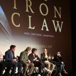 Ellen Hancock Instagram - Tried not to ruin my mascara at a screening for @ironclawmovie IT WAS VERY HARD 🥹💗✨ Extra layer of special-ness seeing it with my wrestling world bestie @stellakae444 • #ironclaw #ironclawmovie #a24 #a24films @zacefron @jeremyallenwhitefinally @holtmccallany @a24 TCL Chinese Theatres, Hollywood Boulevard