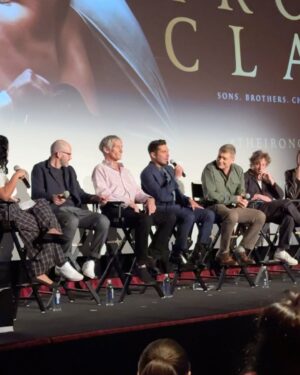 Ellen Hancock Instagram - Tried not to ruin my mascara at a screening for @ironclawmovie IT WAS VERY HARD 🥹💗✨ Extra layer of special-ness seeing it with my wrestling world bestie @stellakae444 • #ironclaw #ironclawmovie #a24 #a24films @zacefron @jeremyallenwhitefinally @holtmccallany @a24