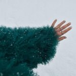 Ema Fajnorová Instagram - zimná uniforma v petrolejovej ❄️ *strihaná mongolská ovca @foxy_furs