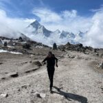 Emelie Forsberg Instagram - We've moved our way up the valley and now have spent some days in the little village Periche! I try to train as good as I can in preparation for the approaching races, but running at 5000 m is hard 🤣 Our girls are so patient to follow us on this adventure, all respect to them ❤️
